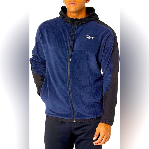 Reebok Other - Reebok Mens WOR Fleece Jacket, Blue Sz M